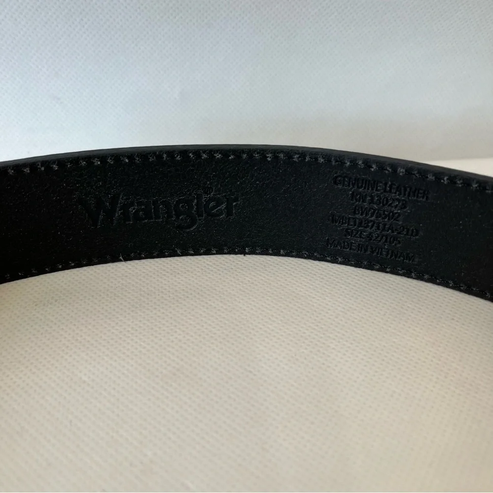 Wrangler Black Leather Belt